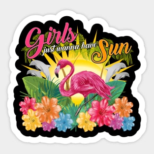 Girls just wanna have sun Sticker